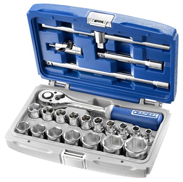 Expert E032900 1/2in Drive Socket & Accessory Set, 22 Piece