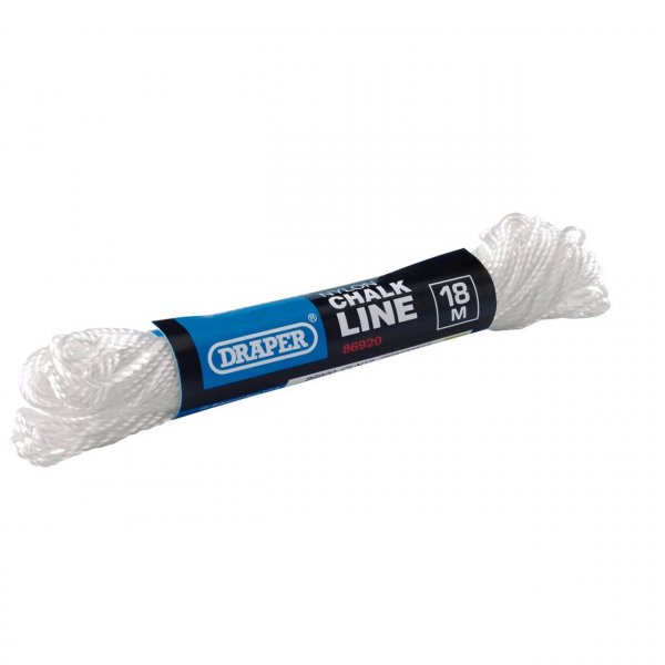 Draper 86920 Nylon Chalk Line 18m White