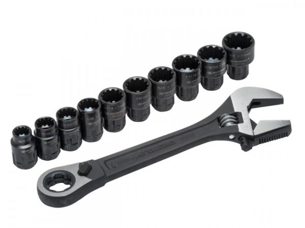 Crescent CRECPTAW8 X6 Pass-Thru Adjustable Wrench Set 11 Piece