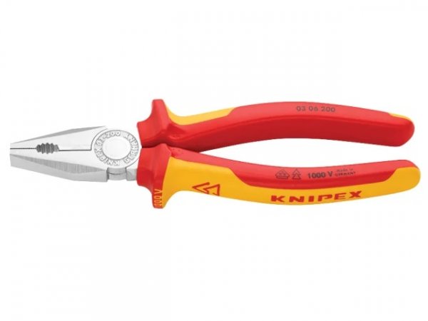 Knipex KPX0306200 VDE Combination Pliers 200mm