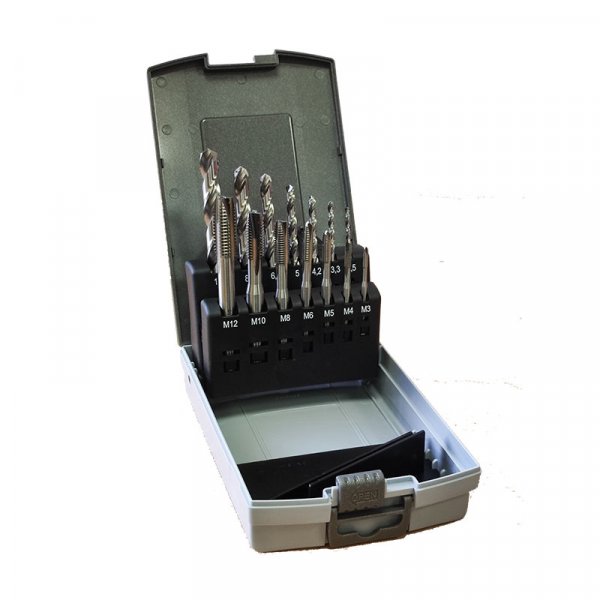 Kamtec KDTSSET14 Twist Drill and Tap 14 piece set