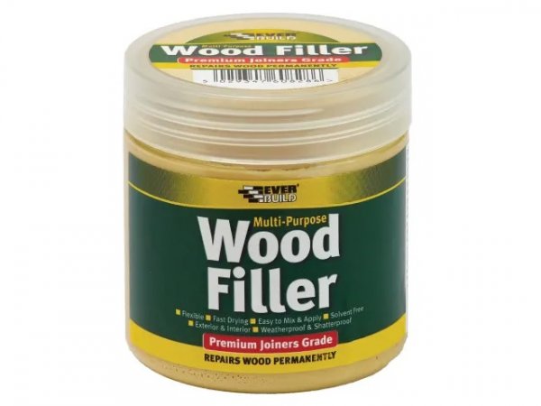 EverBuild EVBMPWFLO250 Multipurpose Premium Joiners Grade Wood Filler Light Oak 250ml