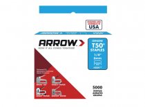 Arrow ARRT5014IP T50 Staples 6mm (1/4in) (Bulk Pack 5000)