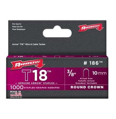 Arrow ARRT1838S T18 Staples 10mm (3/8in) (Box 1000)