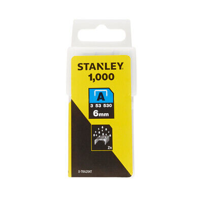 Stanley STA0TRA204T TRA2 Light-Duty Staple 6mm TRA204T (Pack 1000)