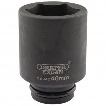 Draper 05077 Expert HI-TORQ 6 Point Deep Impact Socket 3/4inc Sq. Dr. 46mm