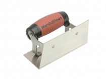 MarshallTown M/T66SSD Stainless Steel Internal Corner Trowel Square DuraSoft® Handle