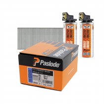 Paslode 921591 IM65F16 Electro Galvanised Straight Brad 1.6 x 50mm and Fuel Cells