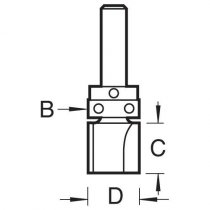 Trend C121GX1/4TC Template profile 9.5mm diameter