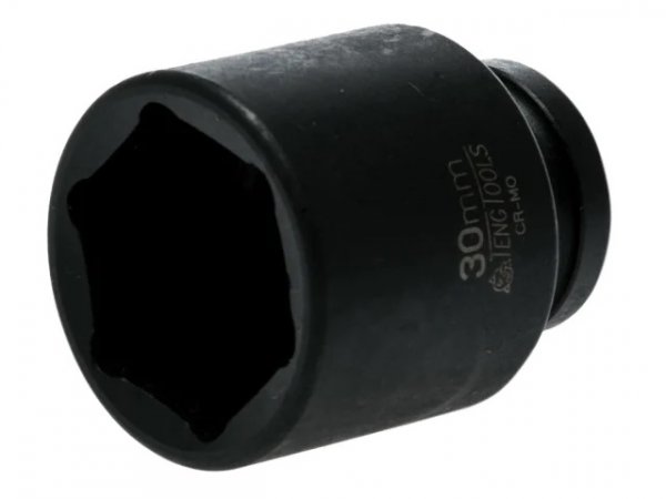 TengTools TEN920530N Impact Socket Hexagon 6-Point 1/2in Drive 30mm