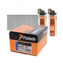 Paslode 921586 IM65F16 Electro Galvanised Straight Brad 1.6 x 19mm and Fuel Cells