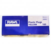 Rawl Fixings 67-603 Plastic Plugs Yellow 5mm 100 pieces