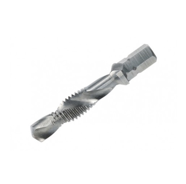 Volkel 67238 Combined Tap Bit with 1/4 inch Hexagon Drive M6 x 1