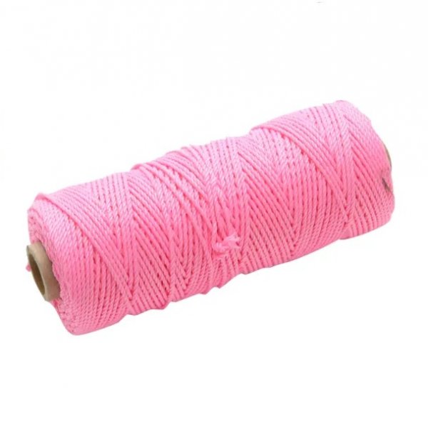 Faithfull FAIBLHVP Hi-Vis Nylon Brick Line 100m (330ft) Pink