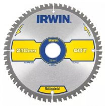 Irwin IRW1897441 Multi Material Circular Saw Blade 210 x 30mm x 60T TCG