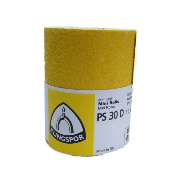 Klingspor 174095 PS30D Sandpaper Roll 115mm x 4.5m 60 grit