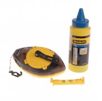 Stanley STA047465 Power Winder Chalk Line 30m, Chalk & Level