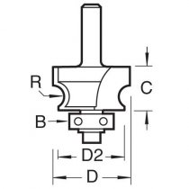 Trend C216X1/2TC Bearing guided corner bead 9.5mm radius