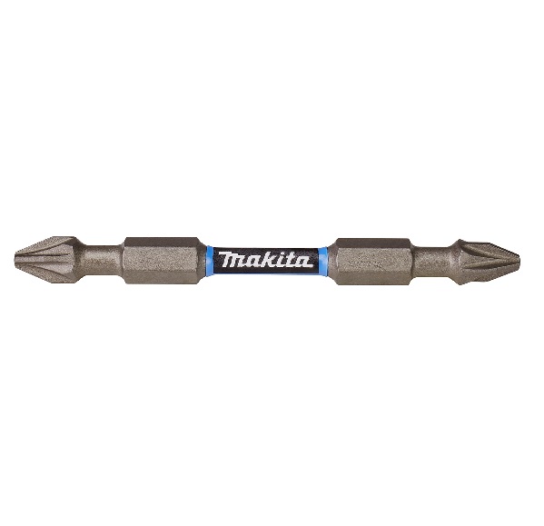 Makita E-06292 Torsion Screw Bit Impact Premier PZ2 65 mm Double-end 1/4" 2 Pcs