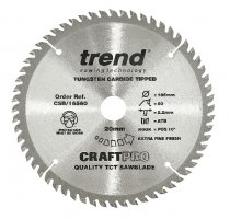 Trend CSB/16560 Trend Wood Circular Saw Blade 165mm x 20mm x 60T