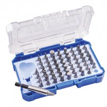 Faithfull XMS24SECSET 61 Piece Chrome Vanadium Security Screwdriver Bit Set