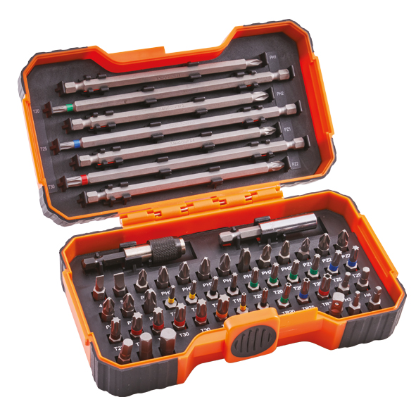 Bahco XMS24BITS54 Colour Coded Bit Set 54 Piece