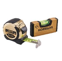 Komelon XMS24POWER Komelon 5m (16ft) Gold PowerBlade Tape with FREE Mini Level