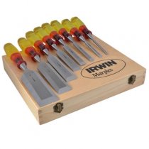 Irwin M373 Marples 8 piece Split Proof Chisel Set